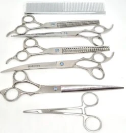 Achilles Hondenschaar - Scharenset Hond 8 INCH - 8-Delige Scharenset - Effileerschaar Hond -Dierenwinkel 1132x1200