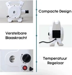 Hondenfohn - Waterblazer Met Draaiknop - 2400W Vermogen Met Warme En Koude Stand - Wit -Dierenwinkel 1149x1200