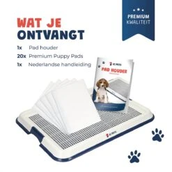JC Pets Premium Pad Houder Met Rooster - Inclusief 20 Puppy Training Pads - Hondentoilet - Zindelijkheidstraining Hond -Dierenwinkel 1199x1200 4