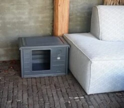 RHRQuality Kattenhuis Voor Binnen En Buiten Kattenhok Villa De Luxe Grijs -Dierenwinkel 1200x1046 1