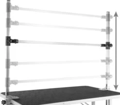 Tectake - Honden Trimtafel Met Twee Lussen - Zwart/zilver- 402893 21 Tectake - Honden Trimtafel Met Twee Lussen - Zwart/zilver- 402893 -Dierenwinkel 1200x1051