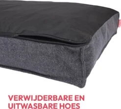 Snoozle Orthopedische Hondenmand - Zacht En Luxe Hondenkussen - Hondenbed - Wasbaar - Hondenmanden - 100 X 70 Cm - Stormy Grey -Dierenwinkel 1200x1088 1
