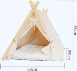 Dogs&Co Tippi Tent Voor Katten Of Kleine Honden Ecru -Dierenwinkel 1200x1104