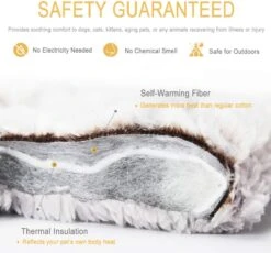 Merkloos Zelfverwarmende Dierendeken Zonder Stroom Thermo Deken Hond Kat Inclusief Adreslabel 70 X 47 Cm -Dierenwinkel 1200x1118