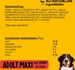 Pedigree Maxi Adult Honden Droogvoer - Rund - 15 Kg -Dierenwinkel 1200x1134 1