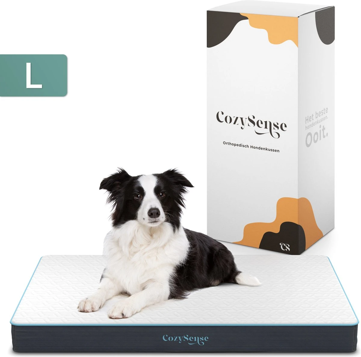 CozySense® - Orthopedisch Hondenkussen - Hondenkussen 90 X 55 Cm - Ook Geschikt Als Benchkussen & Hondenbed - Hondenkussen Bank - Traagschuim - Waterdicht - Wasbare Hoes - Maat L 1 CozySense® - Orthopedisch Hondenkussen - Hondenkussen 90 X 55 Cm - Ook Geschikt Als Benchkussen & Hondenbed - Hondenkussen Bank - Traagschuim - Waterdicht - Wasbare Hoes - Maat L