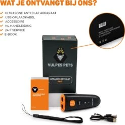 Vulpes Pets® Ultrasone Anti Blaf Apparaat – 3-in-1 Anti Blaf Apparaat Pro - Diervriendelijk & Zonder Schok - Alternatief Anti Blafband - Voor Kleine & Grote Honden - Audio - Flashlight - USB-Oplaadbaar 26 Vulpes Pets® Ultrasone Anti Blaf Apparaat – 3-in-1 Anti Blaf Apparaat Pro - Diervriendelijk & Zonder Schok - Alternatief Anti Blafband - Voor Kleine & Grote Honden - Audio - Flashlight - USB-Oplaadbaar -Dierenwinkel 1200x1195