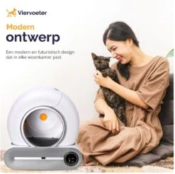 Viervoeter™ Kattenbak Zelfreinigend – Automatische Kattenbak – Zelfreinigende Kattenbak – Anti-geur – 53x58x55cm – Bedienen Via App – 65 Liter -Dierenwinkel 1200x1197 9
