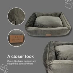 Topmast Soft Velours - Hondenmand - 75 X 58 Cm - L - Grijs - Hondenbed - Hondenkussen - Luxe Hondenmanden - Machinewasbaar Binnenkussen 8 Topmast Soft Velours - Hondenmand - 75 X 58 Cm - L - Grijs - Hondenbed - Hondenkussen - Luxe Hondenmanden - Machinewasbaar Binnenkussen -Dierenwinkel 1200x1200 110