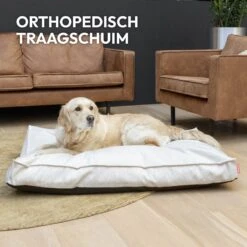 Snoozle Orthopedische Hondenmand - Zacht En Luxe Hondenkussen - Hondenbed - Wasbaar - Hondenmanden - 100 X 70 Cm - Stormy Grey -Dierenwinkel 1200x1200 122