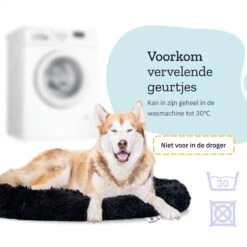 All 4 Pets Supply® Hondenmand Donut - Maat XL - Geschikt Voor Honden Tot 100 Cm - Hondenkussen - Zwart -Dierenwinkel 1200x1200 159
