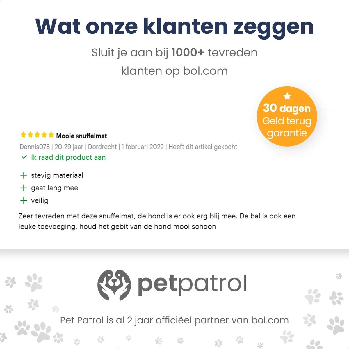 Snuffelmat 70x70cm Inclusief Rubberen Massage Bal & E-book - Speelmat Hond - Denkspel Hond - Puppy Speelgoed - Anti Schrok Mat - Honden Snoepjes - Cadeau Tip 8 Snuffelmat 70x70cm Inclusief Rubberen Massage Bal & E-book - Speelmat Hond - Denkspel Hond - Puppy Speelgoed - Anti Schrok Mat - Honden Snoepjes - Cadeau Tip - Afbeelding 8
