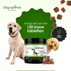DOG OPTIMAL Gewricht Supplement 120 Stuks - Mobility - Glucosamine Hond - Artrose - Heupdysplasie - Gewrichten - Hondensnacks - Hondenkoekjes - Hondensupplementen - Honden - Puppy - Hondenvoeding -Dierenwinkel 1200x1200 238