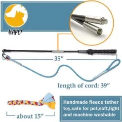 CF Pack - Hond Buitenspeelgoed Actief Behendigheid Touw Dog Flirt Pole Flirtpole Toy Tug Tease Wand Non-Bungee Cord Dog Toy For Fun Obedience Training Extandable Toy Honden Speelgoed Hondenspeelgoed Behendigheidspeelgoed -Dierenwinkel 1200x1200 249