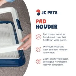JC Pets Premium Pad Houder Met Rooster - Inclusief 20 Puppy Training Pads - Hondentoilet - Zindelijkheidstraining Hond -Dierenwinkel 1200x1200 264