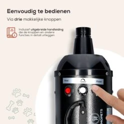 MiMOPETS® Hondenföhn Met 4 Opzetstukken – Waterblazer Voor Honden Met Geluiddemper -Hondendroger - Zwart -Dierenwinkel 1200x1200 320