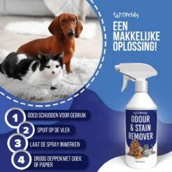 Petsly Odour & Stain Remover - Geurverwijderaars - Urine Vlekken Verwijderen Urinegeur Verwijderen Met Plantaardige Enzymen - 1L -Dierenwinkel 1200x1200 345