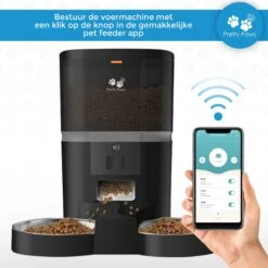 Pretty Paws QQ003 - Wifi Voermachine - Dubbele Voerbakjes - Zwart - Kat - 6L -Dierenwinkel 1200x1200 403