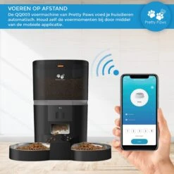 Pretty Paws QQ003 - Wifi Voermachine - Dubbele Voerbakjes - Zwart - Kat - 6L -Dierenwinkel 1200x1200 407