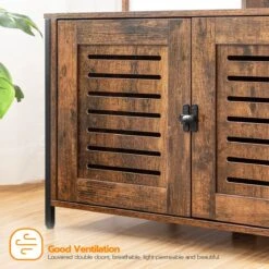 Signature Home Lola Krabpaal Met Kattenbak - Kattenbak Hangmat Mand Katten Huis - Kattenhuis Met Deur En Slot - Krabpalen Katten Huis - Kattenbakmeubel Verborgen - Alles-in-één Kattenspeelgoed Met Kattenhuis - Bruin - 70cm X 132cm X 48cm -Dierenwinkel 1200x1200 434