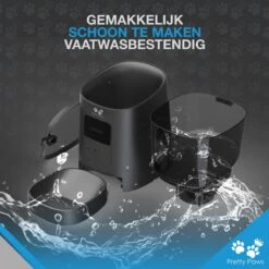 Pretty Paws PP005 Wifi Voerautomaat Zwart - Automatische Voerbak - Slimme Voerautomaat Met App - Instelbaar Voedingsschema - WIFI -Dierenwinkel 1200x1200 459