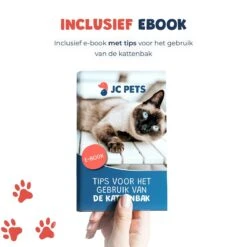 JC Pets Premium Kattenbak Systeem - Inclusief 2.5KG / 4L Kattenbakvulling - Zelfreinigend -Dierenwinkel 1200x1200 538