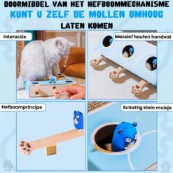 Sla De Mol Kattenspeeltje - Katten Speelgoed - Kattenspeelgoed - Kattenspeeltjes - Kattenspeeltjes Intelligentie - Kattenspeelgoed Intelligentie -Dierenwinkel 1200x1200 559