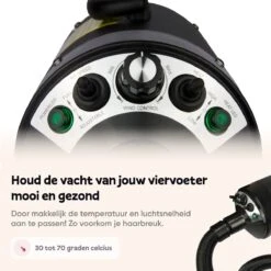 Captain Pup's Professionele Hondenföhn Met 4 Opzetstukken - Bijgeleverde Hondenborstel - Waterblazer Voor Honden - Zwart -Dierenwinkel 1200x1200 56