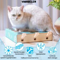 Sla De Mol Kattenspeeltje - Katten Speelgoed - Kattenspeelgoed - Kattenspeeltjes - Kattenspeeltjes Intelligentie - Kattenspeelgoed Intelligentie -Dierenwinkel 1200x1200 563