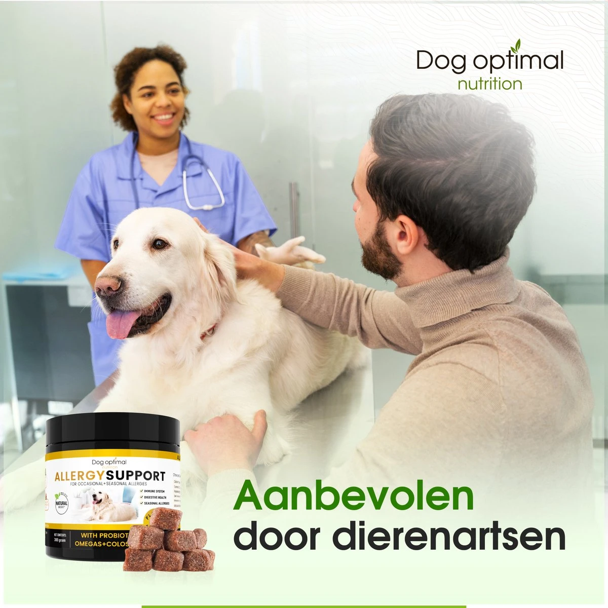 DOG OPTIMAL ANTI ALLERGY SUPPORT 120 Stuks - Allergie - Honden - Hondensnacks - Hondenkoekjes - Hondensupplementen - Honden - Puppy - Hondenvoeding - Weerstand - Jeuk-hond - Jeuk 3 DOG OPTIMAL ANTI ALLERGY SUPPORT 120 Stuks - Allergie - Honden - Hondensnacks - Hondenkoekjes - Hondensupplementen - Honden - Puppy - Hondenvoeding - Weerstand - Jeuk-hond - Jeuk - Afbeelding 3