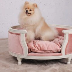 Lord Lou - George Roze Velvet S - Luxe Hondenmand - Luxe Kattenmand - 49x40x31 -Dierenwinkel 1200x1200 85