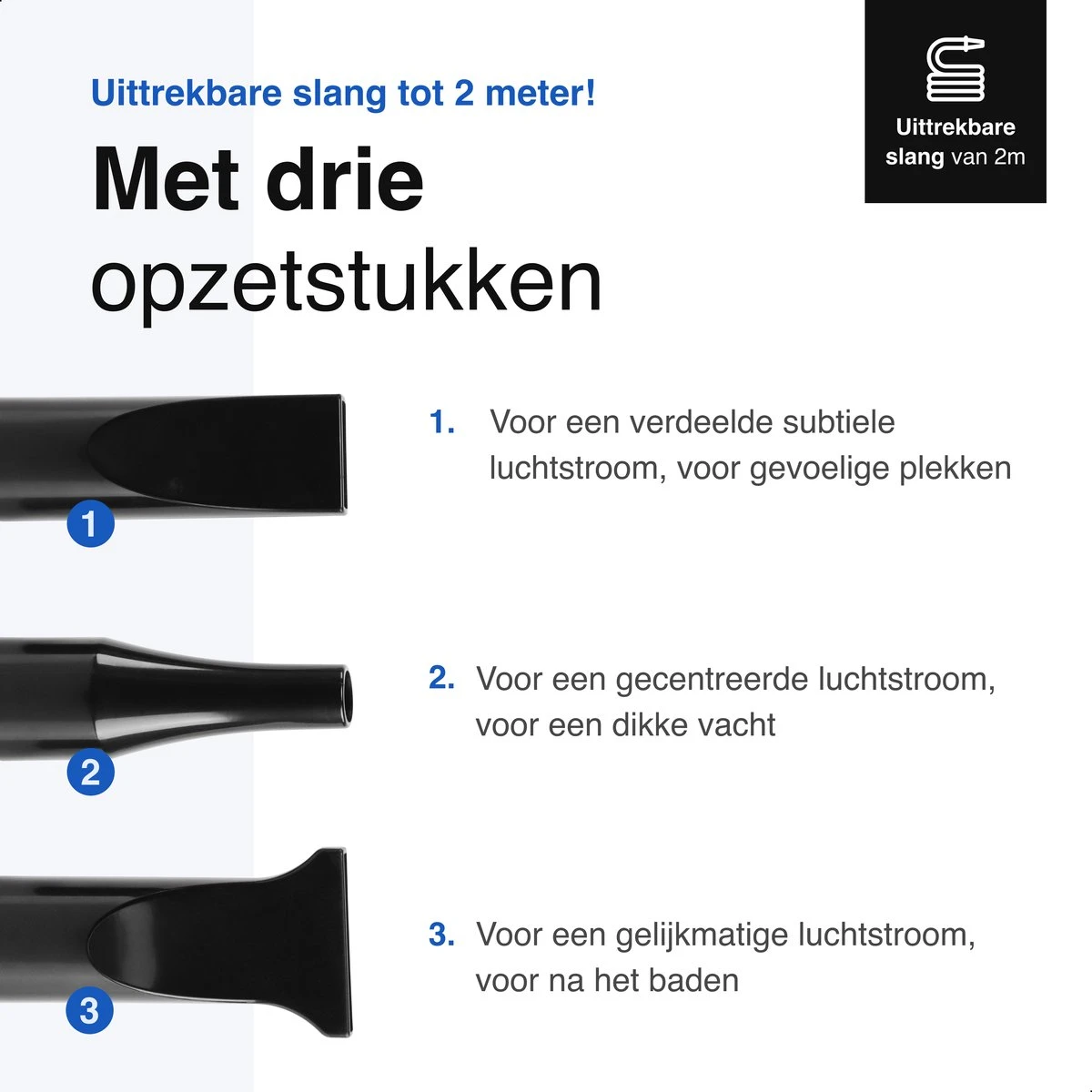 Vivid Green Waterblazer Met 3 Opzetstukken - Hondenfohn - Voor Honden - Met Geluiddemper - 2800W 5 Vivid Green Waterblazer Met 3 Opzetstukken - Hondenfohn - Voor Honden - Met Geluiddemper - 2800W - Afbeelding 5