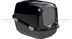 PeeWee EcoDome Kattenbak XXL- Zwart - Incl Schep 66.5 X 48.5 X 46.5