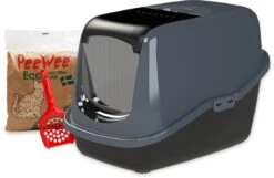 PeeWee Kattenbak EcoHus Startpakket - Antraciet - 56 X 39 X 38,5 Cm -Dierenwinkel 1200x780 4