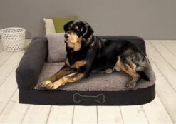 Dierenwinkel 6 Sun Garden Pallina Orthopedisch Hondenkussen 120x80x27cm Antraciet/Grijs