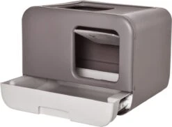 Kattenbak - 2 Uitgangen - Kattentoilet - Uitschuifbare Bodem - Met Schepje - Grijs 53 X 40 X 40 Cm 12 Kattenbak - 2 Uitgangen - Kattentoilet - Uitschuifbare Bodem - Met Schepje - Grijs 53 X 40 X 40 Cm -Dierenwinkel 1200x884