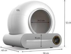 Merkloos Petlux® Zelfreinigende Automatische Kattenbak Met App En LED-Touch -Dierenwinkel 1200x921 2