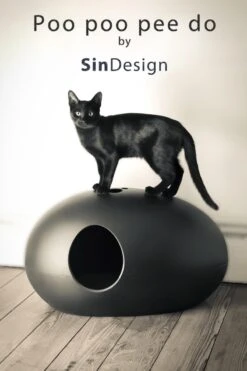 SinDesign Poopoopeedo Kattenbak - Zwart -Dierenwinkel 800x1200 4