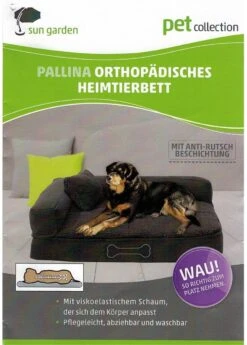 Sun Garden Pallina Orthopedisch Hondenkussen 120x80x27cm Antraciet/Grijs -Dierenwinkel 858x1200