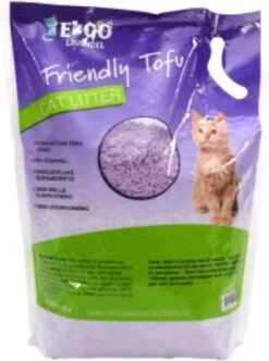 Ekoo Kattenbakvulling Friendly Tofu Lavendel 6 Liter -Dierenwinkel 894x1200