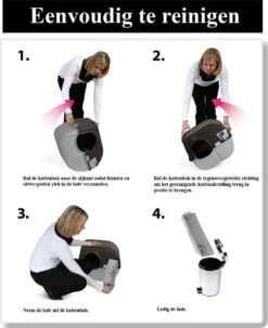 Omega Paw Zelfreinigende Kattenbak L - Zwart -Dierenwinkel 978x1200